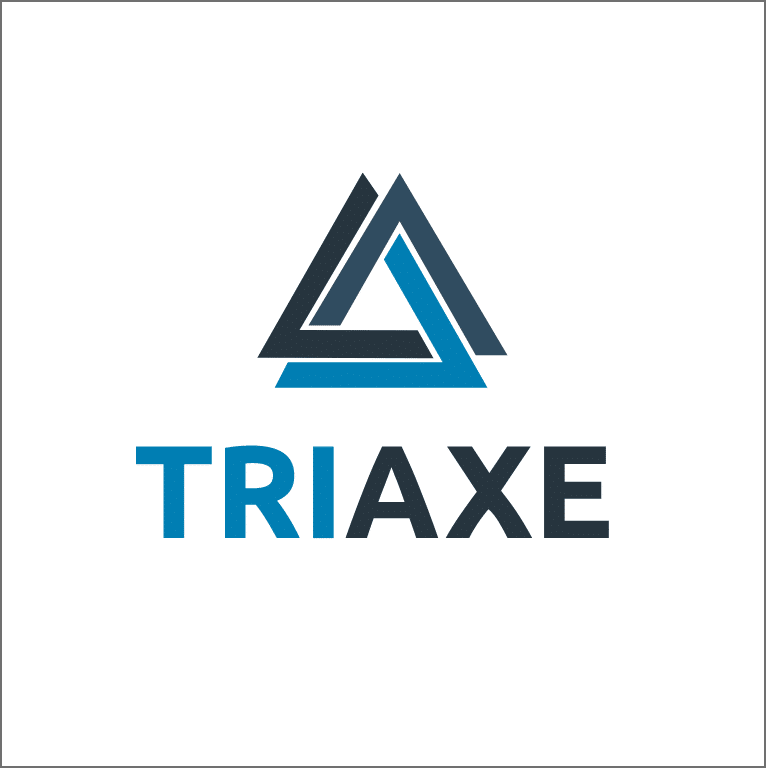 Logo de Triaxe sur fond blanc